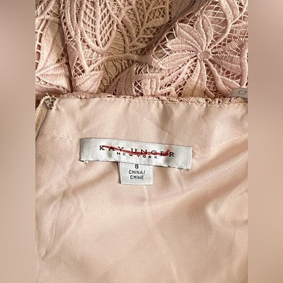 Kay Unger Angelina Lace Midi-Dress size 8 - Picture 10 of 12